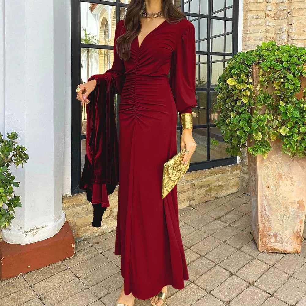 Blanca| Vestido maxi elegante