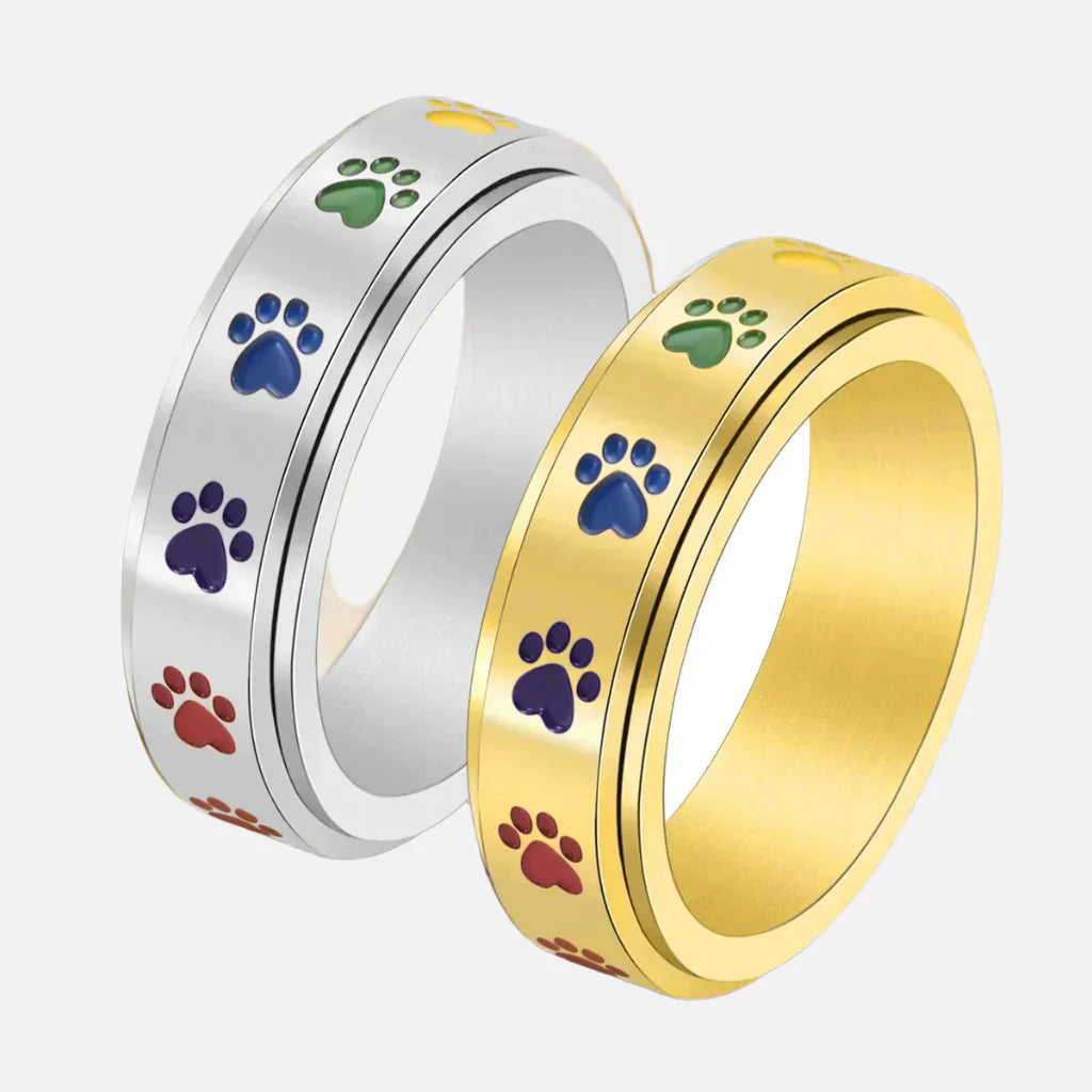 Anillo antiestrés giratorio para patas