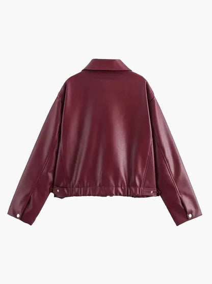 Ana - Bomber de cuero