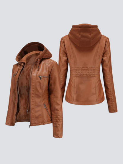 Kayla -  Chaqueta de cuero cómoda