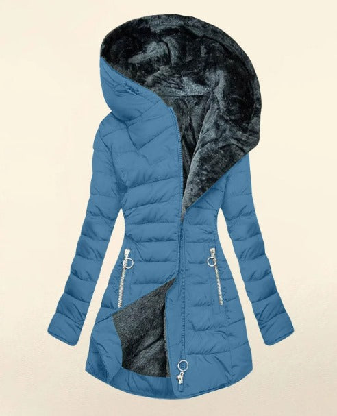 Kori | Abrigo acogedor forrado de piel