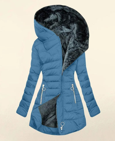 Kori | Abrigo acogedor forrado de piel