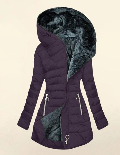 Kori | Abrigo acogedor forrado de piel