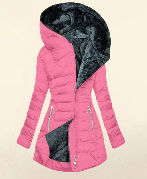 Kori | Abrigo acogedor forrado de piel