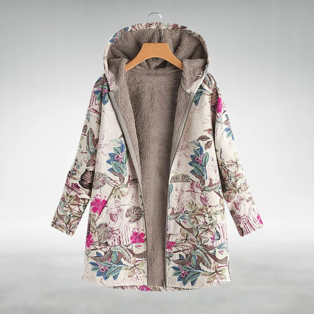 Fleural™ | Chaqueta polar elegante con estampado floral