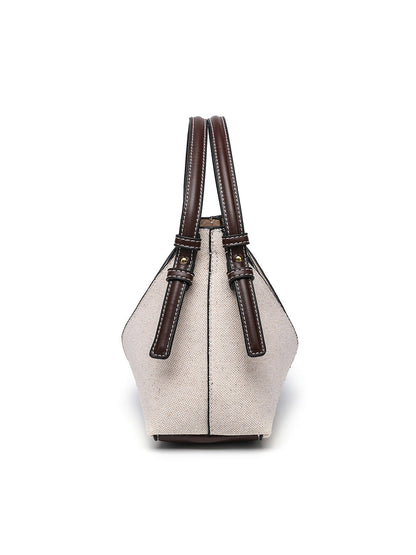 Billetera de Canvas Cruzada para Mujeres con Cremallera Dorada MDA0464H9I