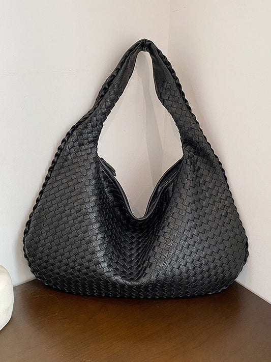 Bolso de cuero tejido de moda para mujer MDA0844H2Y