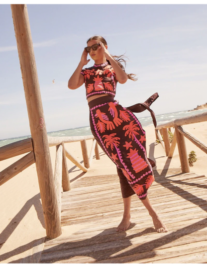 Katia - Conjunto estampado Top y Falda