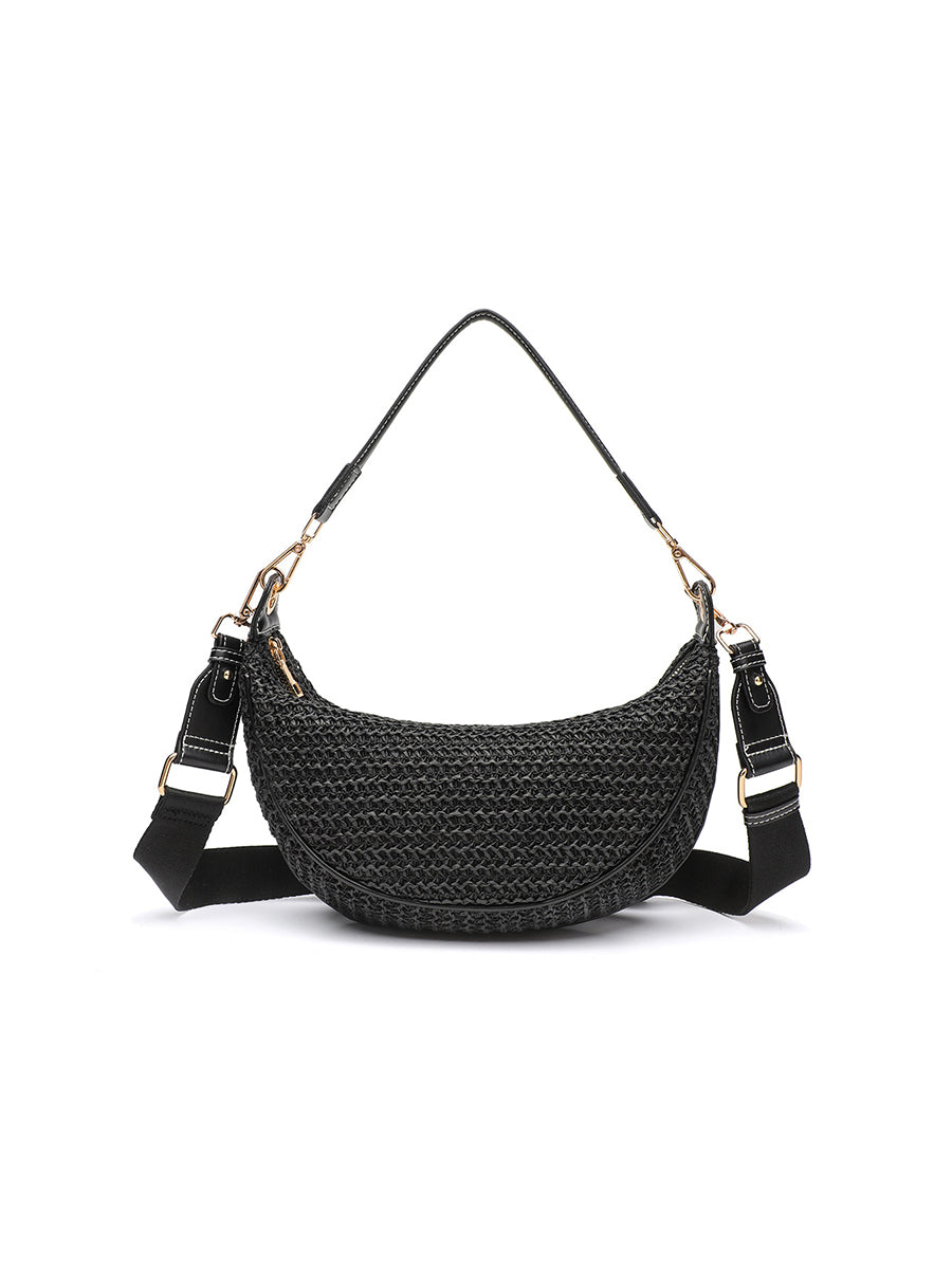 Bolso de mujer casual de hombro cruzado de mano tejida Bolsa de axila MDA0444H5I