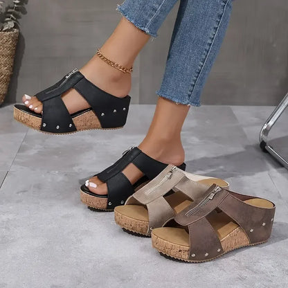 Laura - Sandalias ortopédicas con cuña