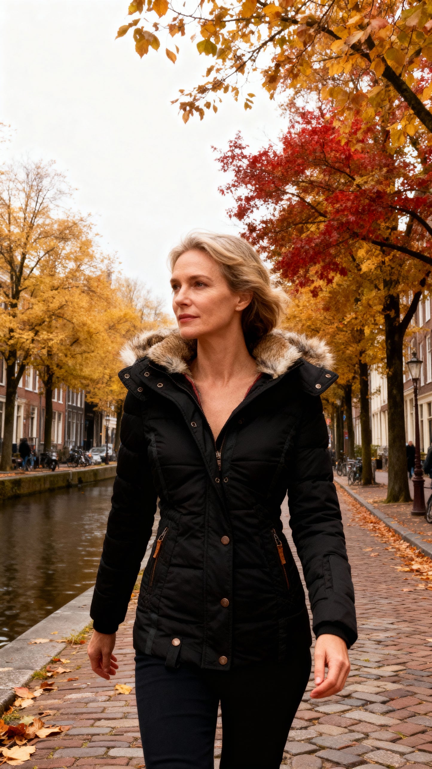 Sandra™ | Abrigo de invierno cálido con forro de piel