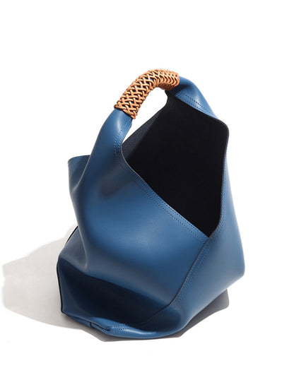 Bolso de mano de cuero de diseñador a la moda para mujer MDA0874H3Y