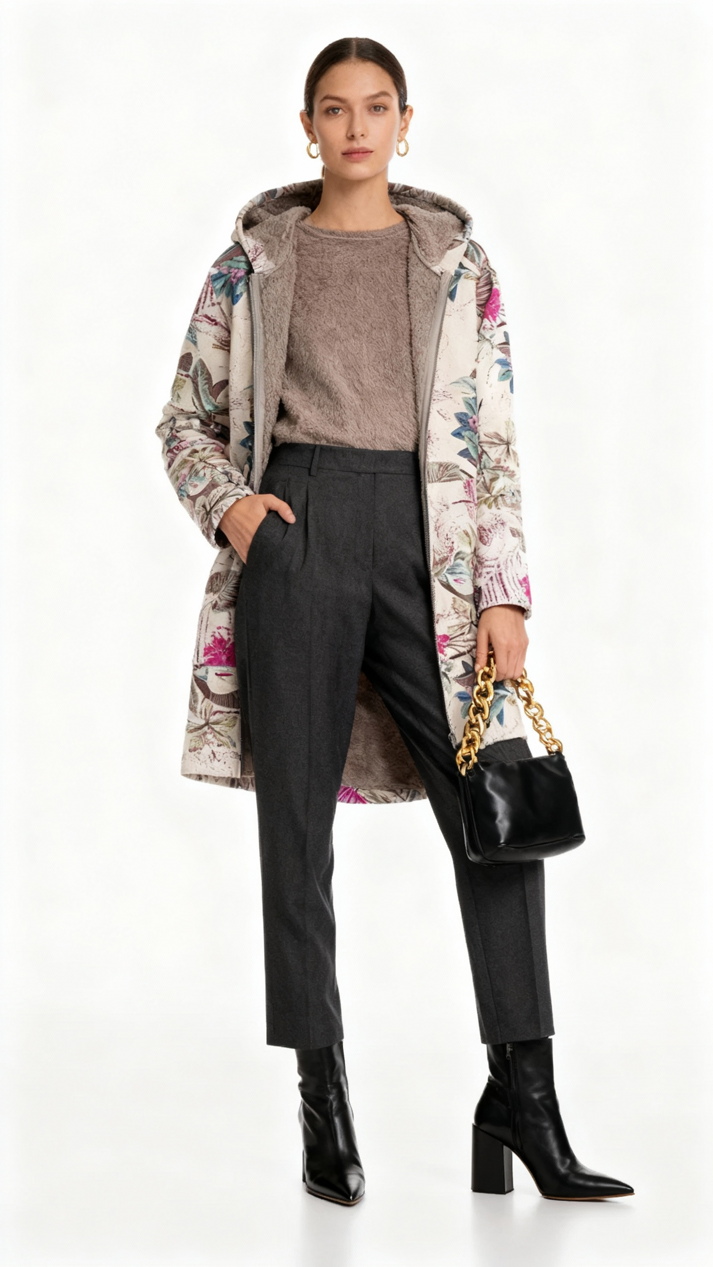 Fleural™ | Chaqueta polar elegante con estampado floral