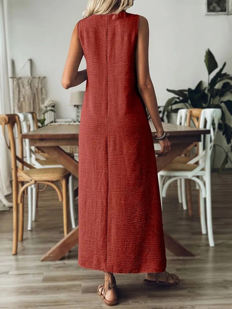 SARA | VESTIDO HOLGADO SIN MANGAS