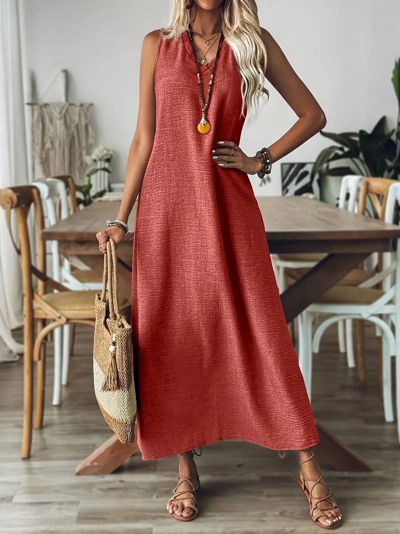 SARA | VESTIDO HOLGADO SIN MANGAS